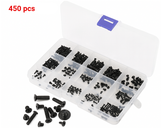 450pcs M2 M2.5 M3 Countersunk Laptop and Electronic Screw