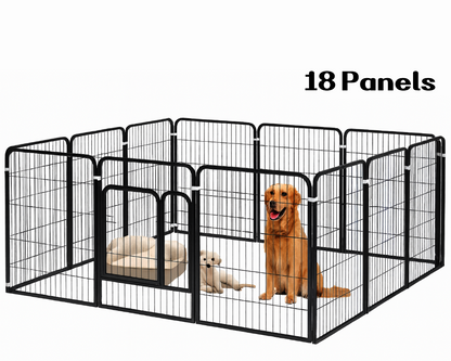 Dog Playpen Pet Playpen Fence 18 Panels
