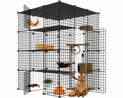 Cat Cage DIY Enclosure Pet Crate Rabbit Hutch Pet Playpen