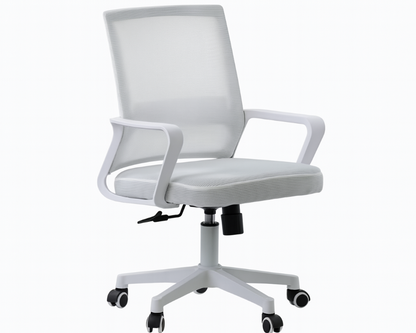 Office Chair Swivel Chair Ergonomic Office Chair (White)