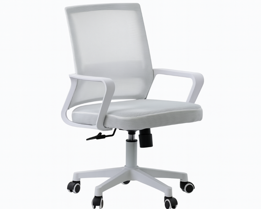 Office Chair Swivel Chair Ergonomic Office Chair (White)