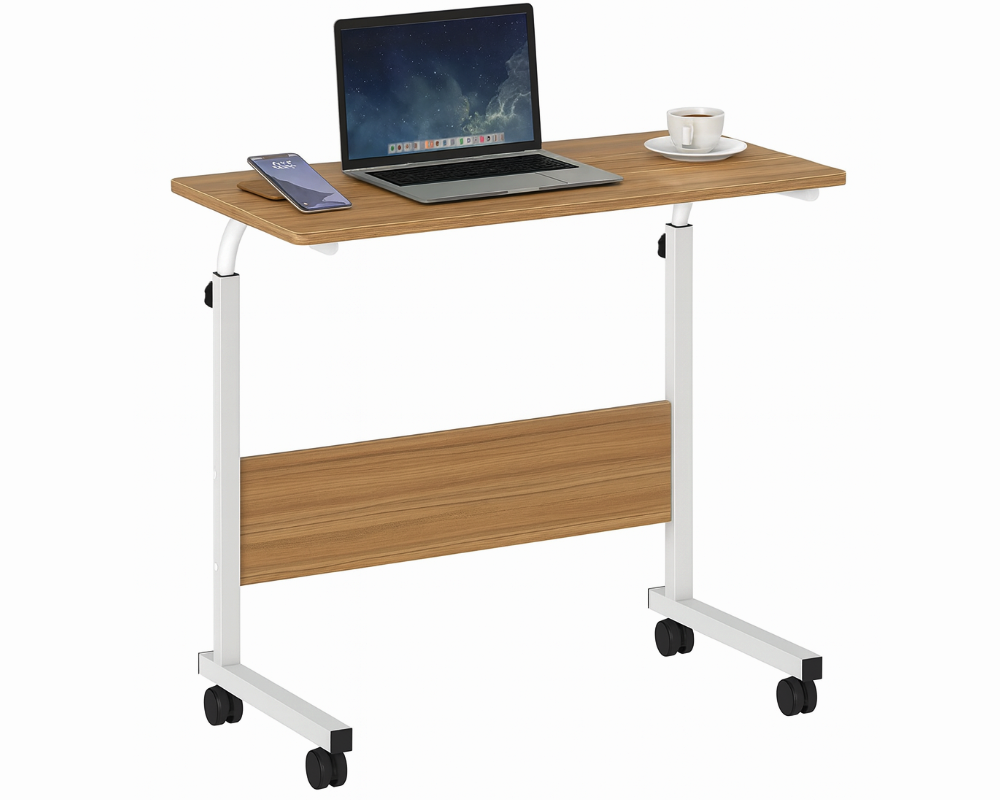 Portable Laptop Desk Adjustable Study Office Table (Walnut)