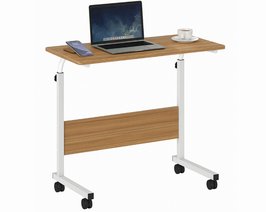 Portable Laptop Desk Adjustable Study Office Table (Walnut)