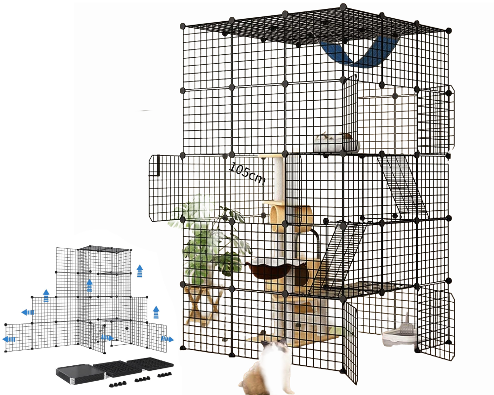 Cat Cage DIY Enclosure Pet Crate Rabbit Hutch Pet Playpen