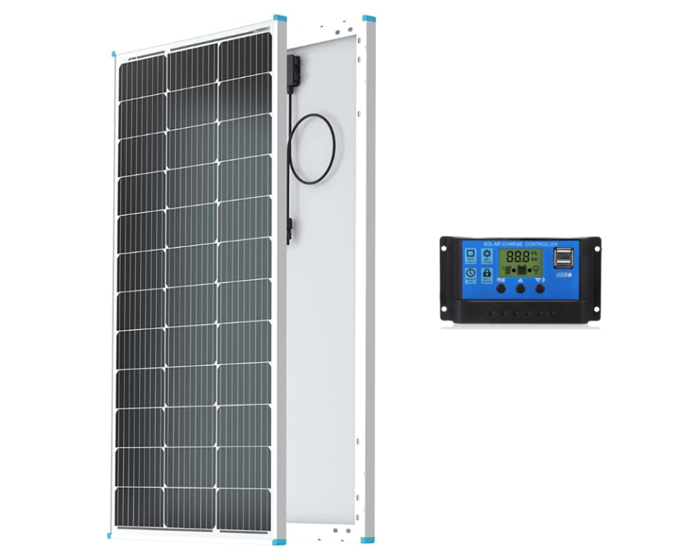 100W Solar Panel with Solar Controller