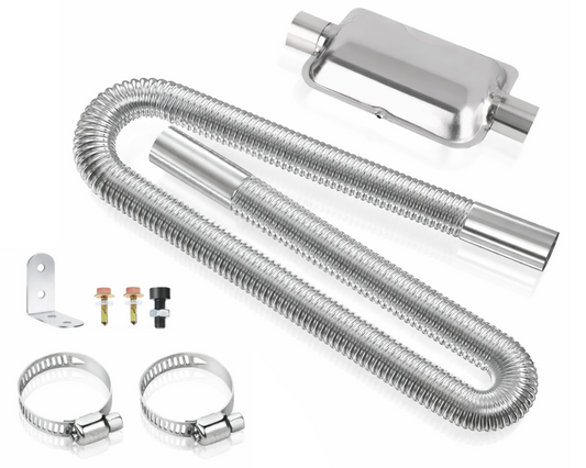 Exhaust Pipe Hose Air Diesel Heating Car Parking Silencer Muffler Filter