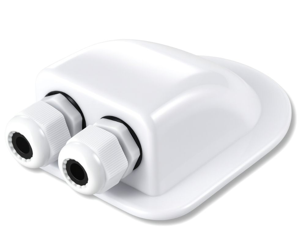 Double Hole Caravan Roof Boat Cable Entry Gland Solar Panel Mounting