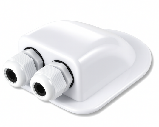 Double Hole Caravan Roof Boat Cable Entry Gland Solar Panel Mounting