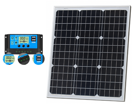 Solar Panel Monocrystalline with Controller 50W