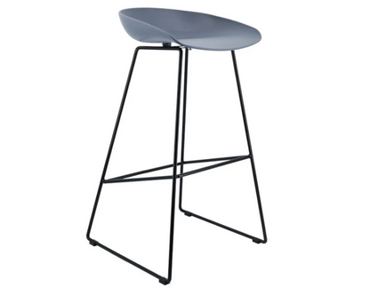 Modern Scandinavian Bar Stool Metal Leg BarStool