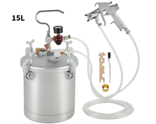 Commercial Paint Sprayer Pressure Tank Paint Spray Gun 15L