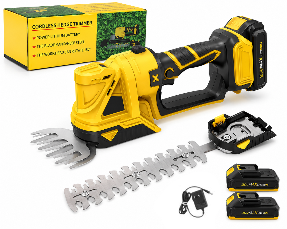Cordless Hedge Trimmer 2 in 1 Lawn and Shrub Shears