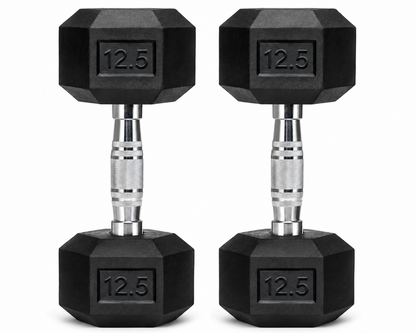 Hexagonal Dumbbell Set 12.5Kg Each