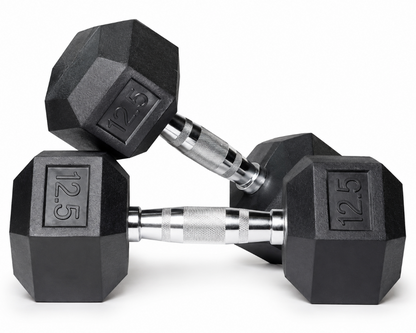 Hexagonal Dumbbell Set 12.5Kg Each
