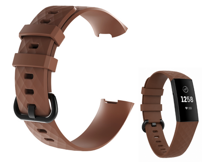 Fitbit Charge 3 / 4 Strap Fitbit Belt Large Brown