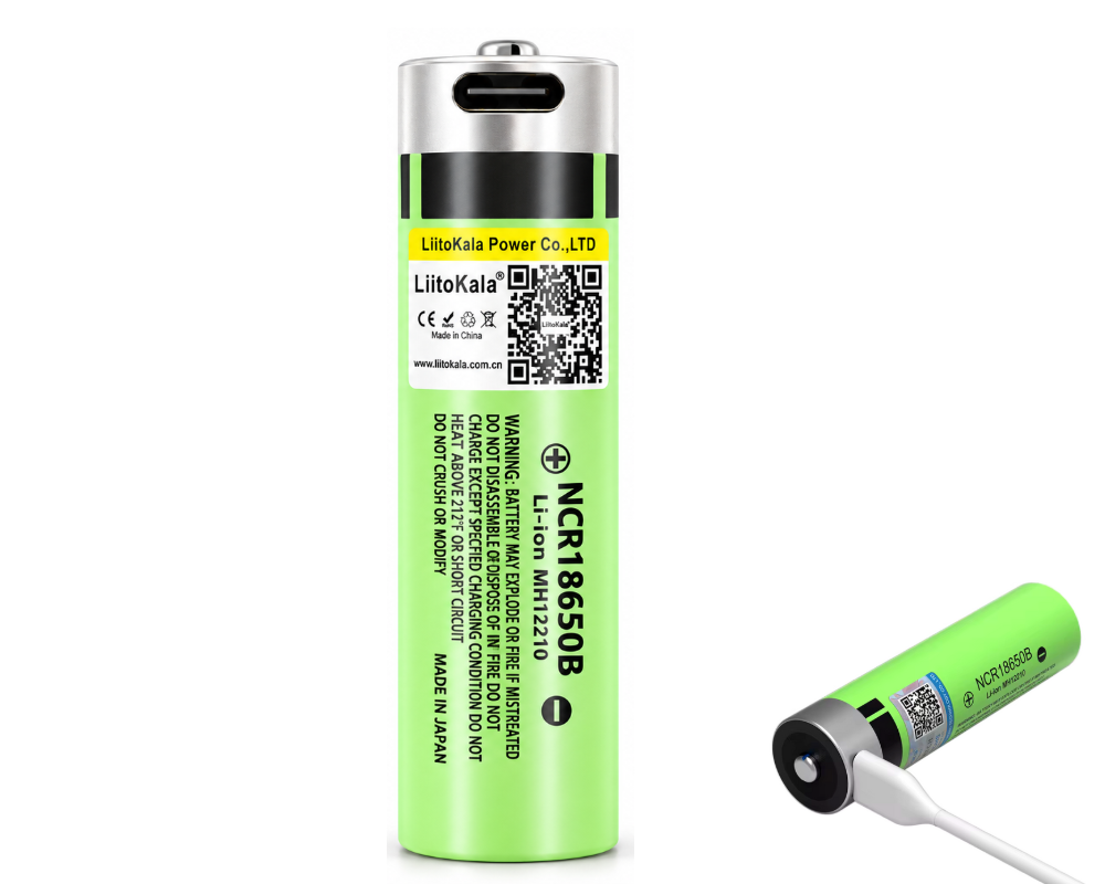 18650 Rechargeable Battery USB-C 4PCS