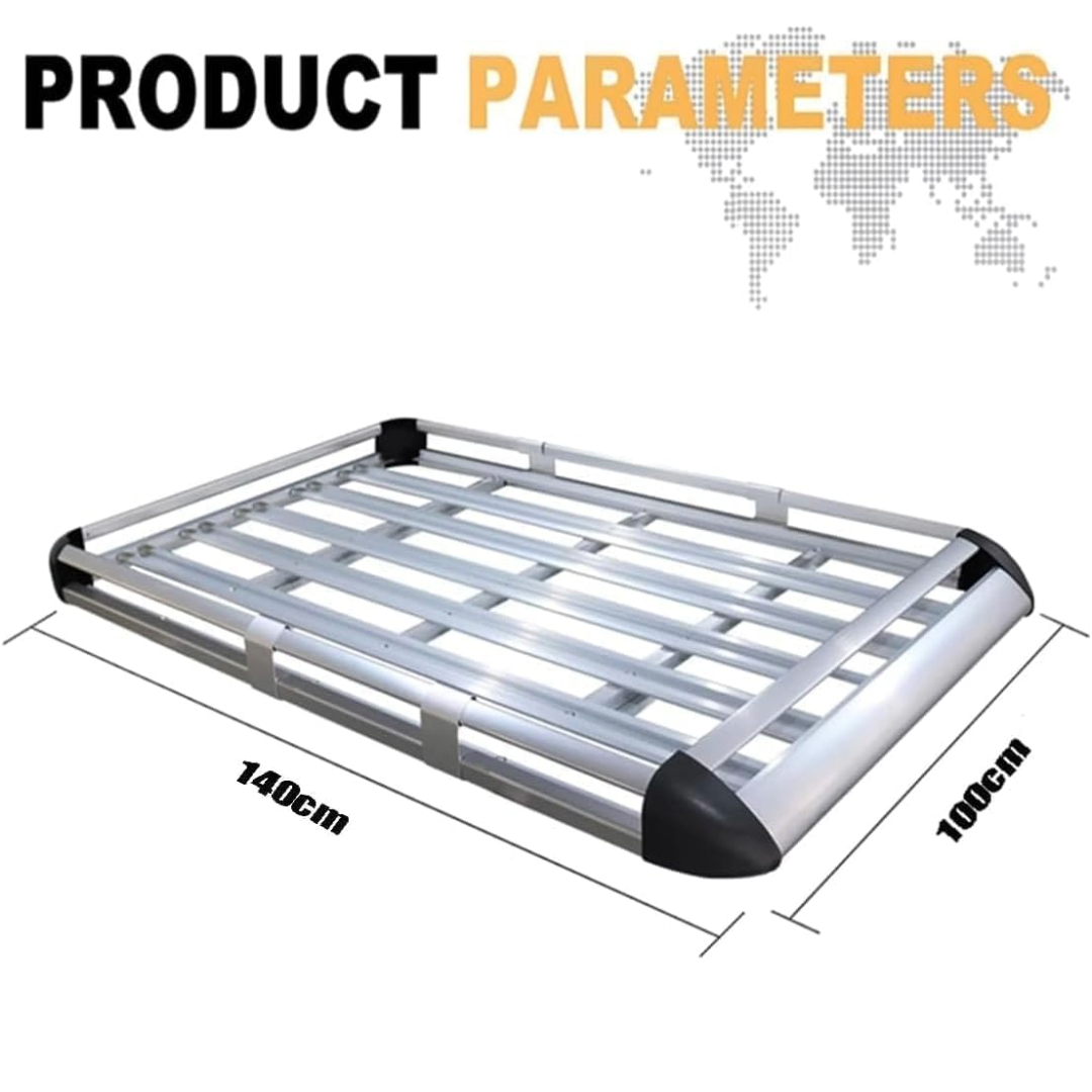 Universal Roof Rack Basket with Net and Rain Ponchos (140cm)