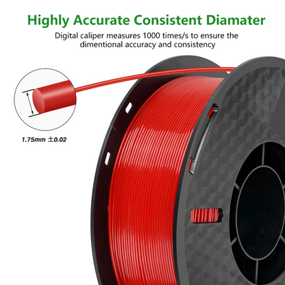 3D Printer Filament PETG Consumable (Red)