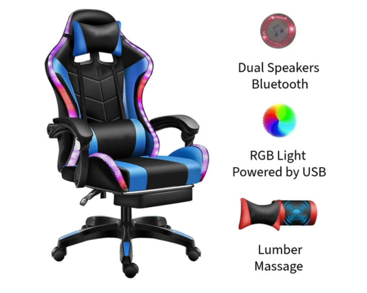 Gaming Chair with Speaker and RGB LED - Racing Chair