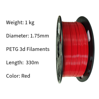 3D Printer Filament PETG Consumable (Red)