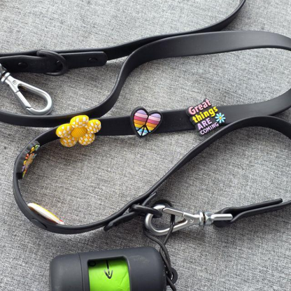 Waterproof Customisable Dog Lead | Black