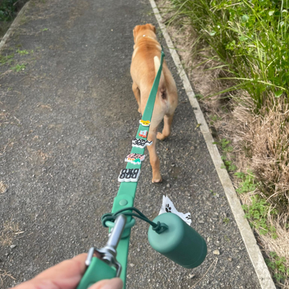 Waterproof Customisable Dog Lead | Green
