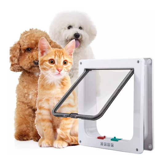 4-Way Safe Lockable Pet Screen Door Waterproof Pet Door