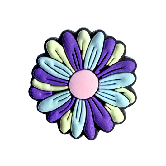Purple & Blue Flower Charm