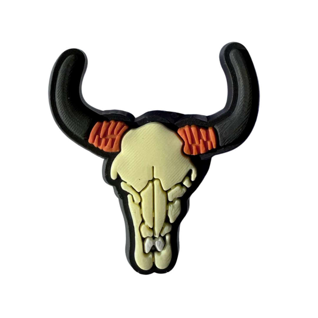 Western Bull Skull Charm