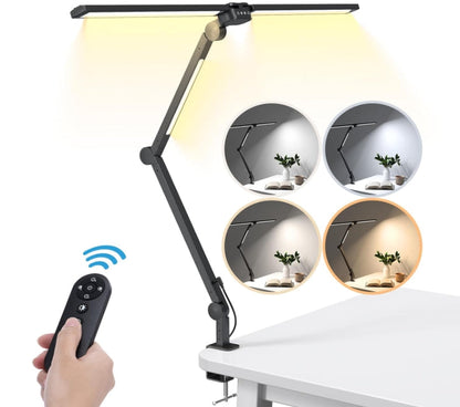 Table Lamp Dual Light 25 Lighting Eye-Caring Modes Table Lamp with Solid Base