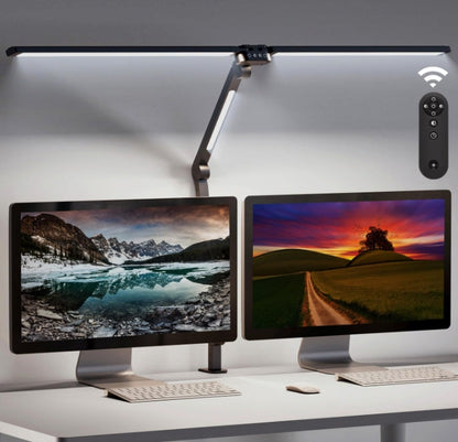 Table Lamp Dual Light 25 Lighting Eye-Caring Modes Table Lamp with Solid Base