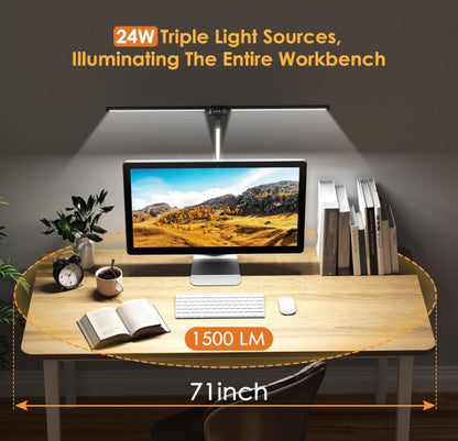 Table Lamp Dual Light 25 Lighting Eye-Caring Modes Table Lamp with Solid Base