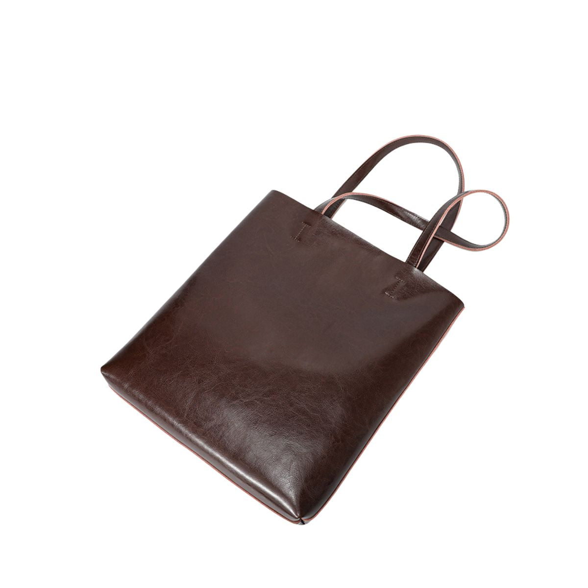 Urban Essential Brown Large Leather Tote Bag