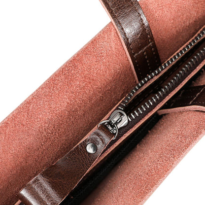 Urban Essential Brown Large Leather Tote Bag