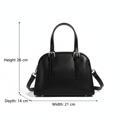 Urban Grace Black Leather Mini Tote Bag
