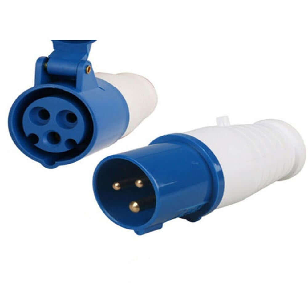 Caravan lead connector plug 16A IP44 Male + Female Combo - The Shopsite