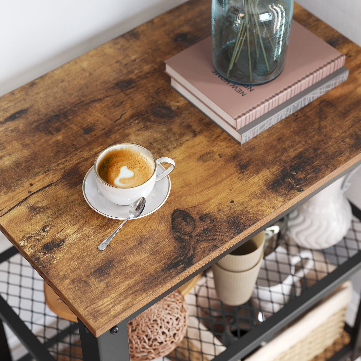 VASAGLE Serving Cart Trolley Kitchen Trolley