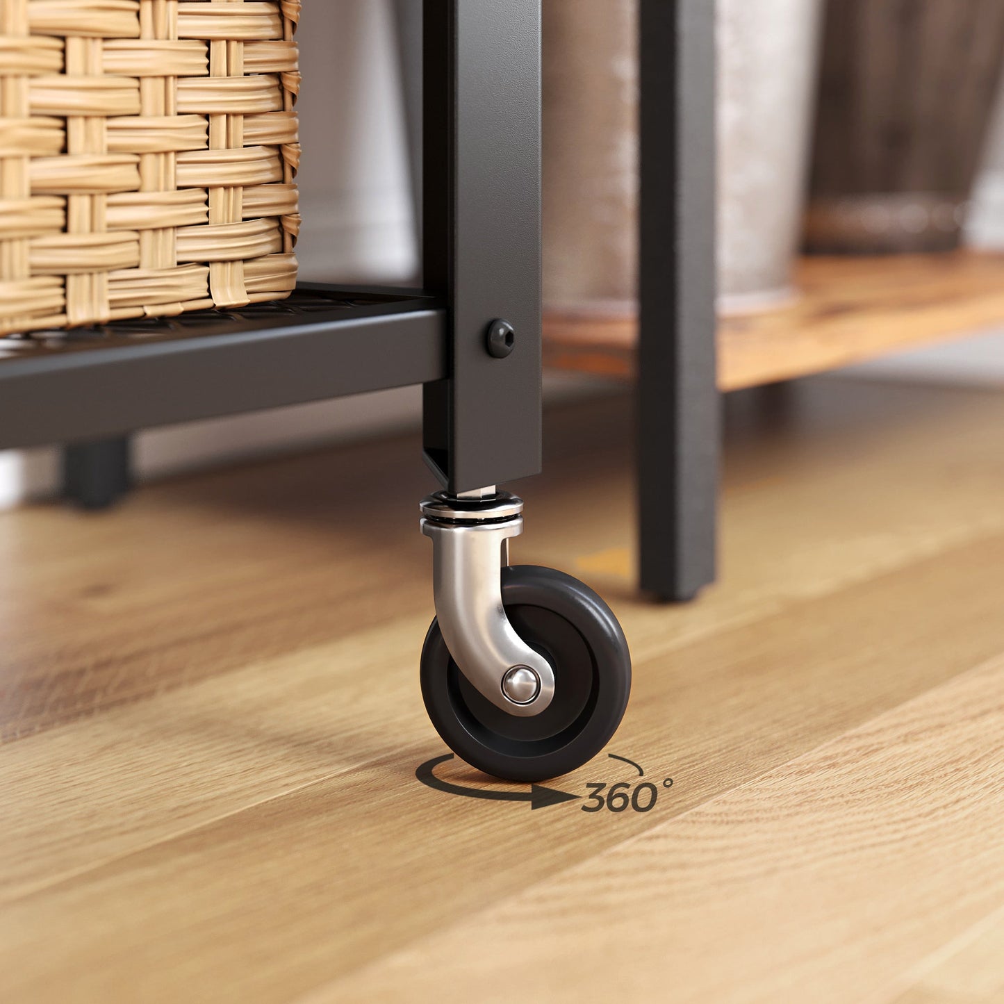 VASAGLE Serving Cart Trolley Kitchen Trolley