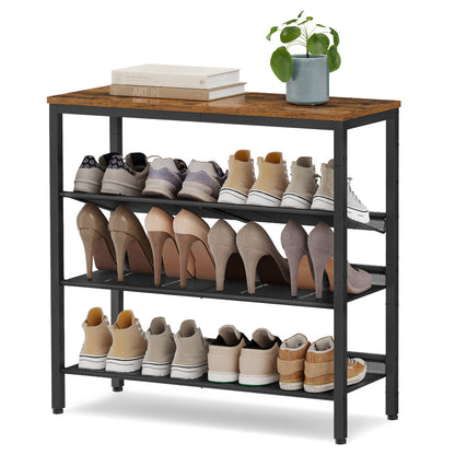 VASAGLE 4-Tier Shoe Rack for Entryway