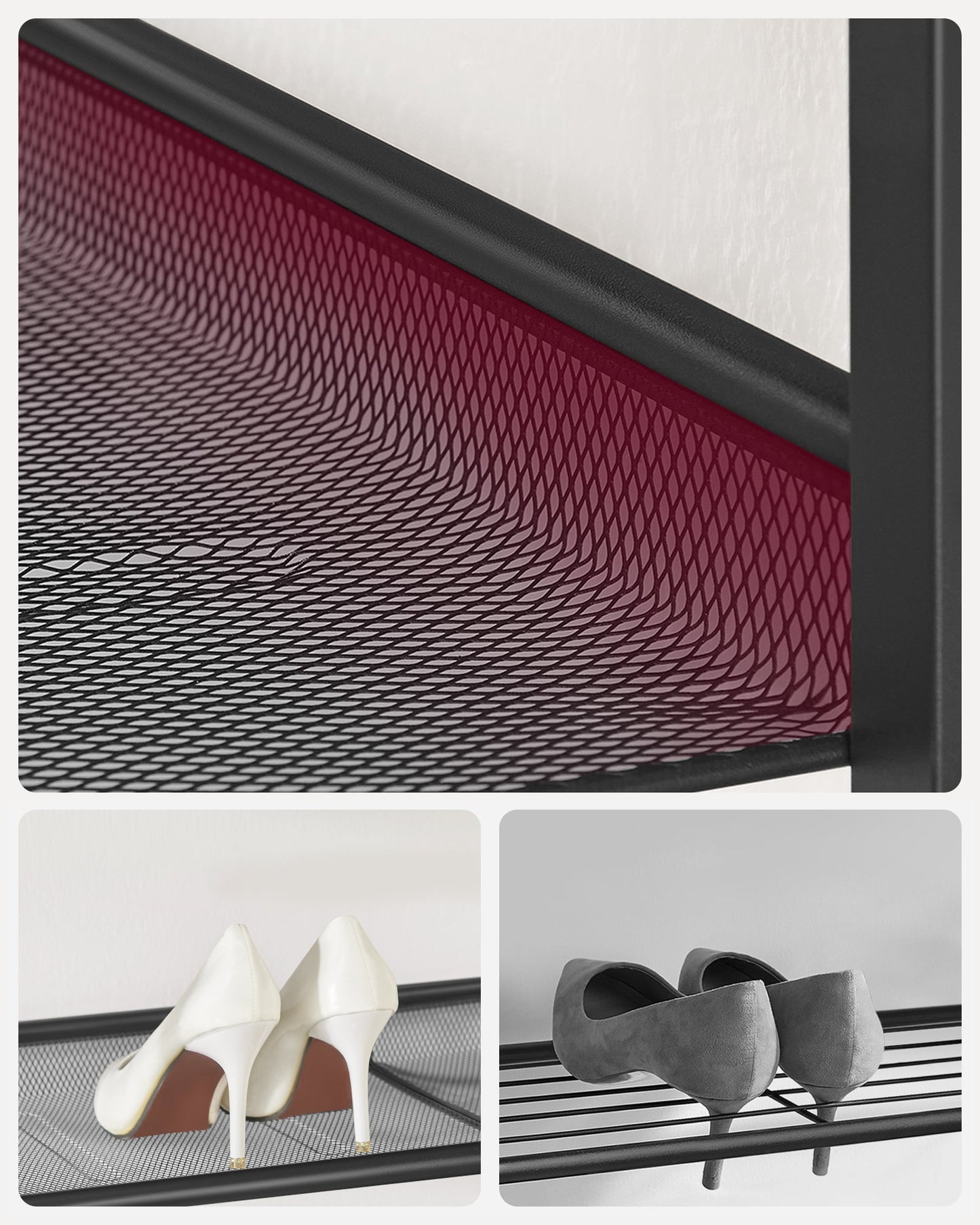 VASAGLE 4-Tier Shoe Rack for Entryway