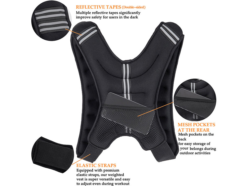 Sport Weighted Vest Workout Equipment 5kg - The Shopsite