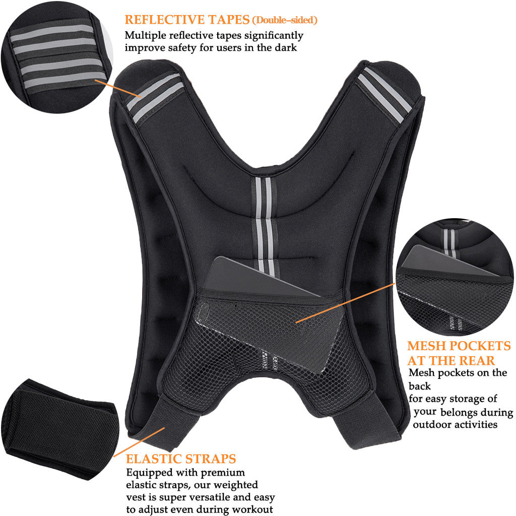 Sport Weighted Vest Workout Equipment 8kg