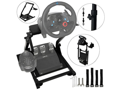 Gaming Racing Simulator Wheel Stand - Black