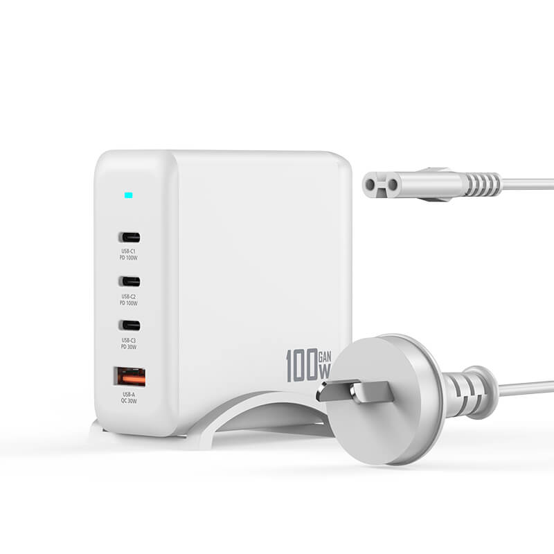 VFAN PD 100W 4 in 1 GaN Fast Charger Station with 1.8m AC Power Cord AU9