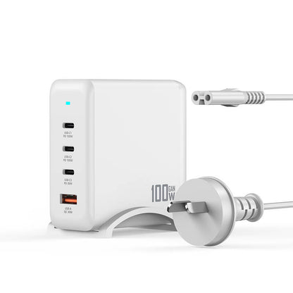 VFAN PD 100W 4 in 1 GaN Fast Charger Station with 1.8m AC Power Cord AU9