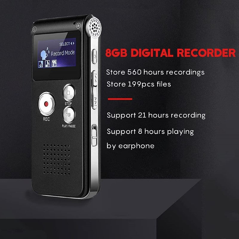 8GB Voice Recorder Dictaphone