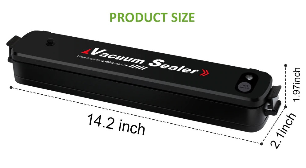 Vacuum Sealer With 15Pcs Bag plus 28cm roll - The Shopsite
