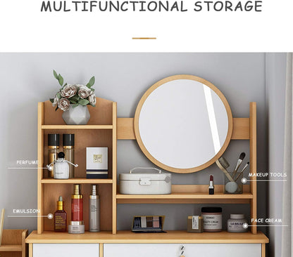 Dressing table with LED Mirror