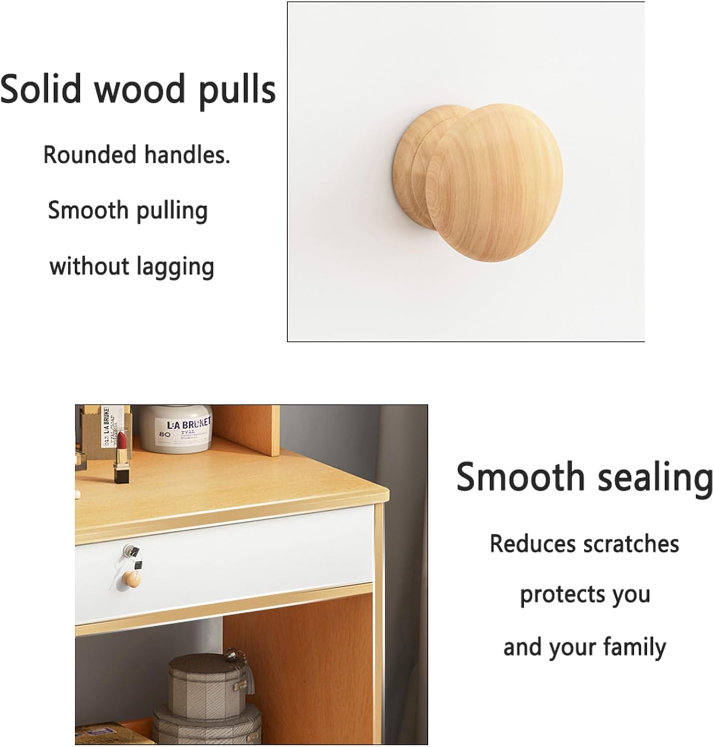 Dressing table with LED Mirror