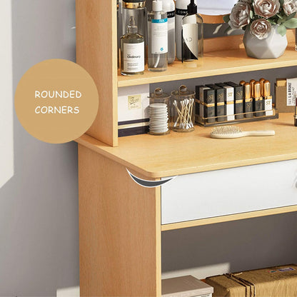 Dressing table with LED Mirror